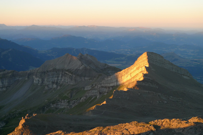 Pic du Tourond vu depuis le Vieux Chaillol, vallée de Champoléon, Hautes-Alpes